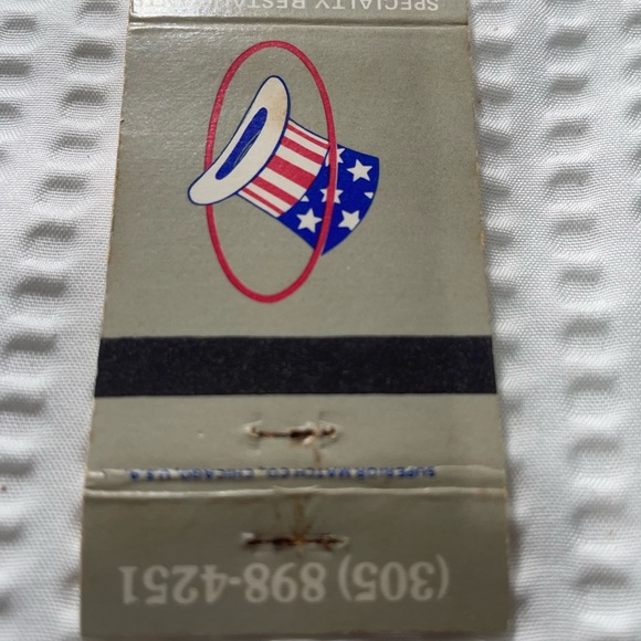 VTG matchbook Military 94th Aero Squadron Restaurant Cover Matchcover - Picture 4 of 6